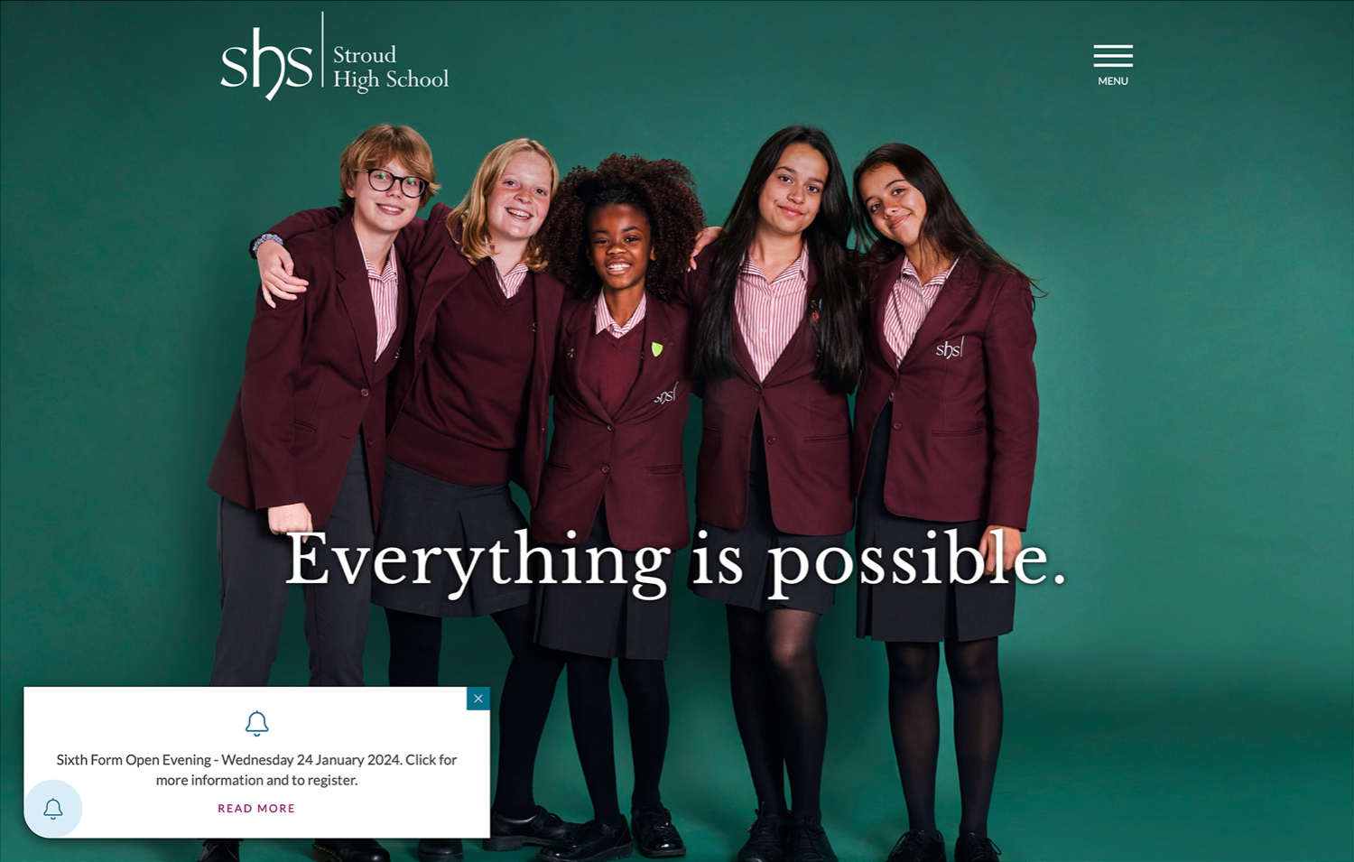 Screenshot of school websites4